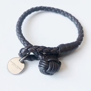 Bottega Veneta Nero Intrecciato Nappa Bracelet